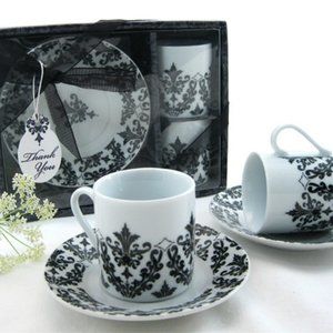Espresso Coffee Cup and Saucer Set – Great Gift